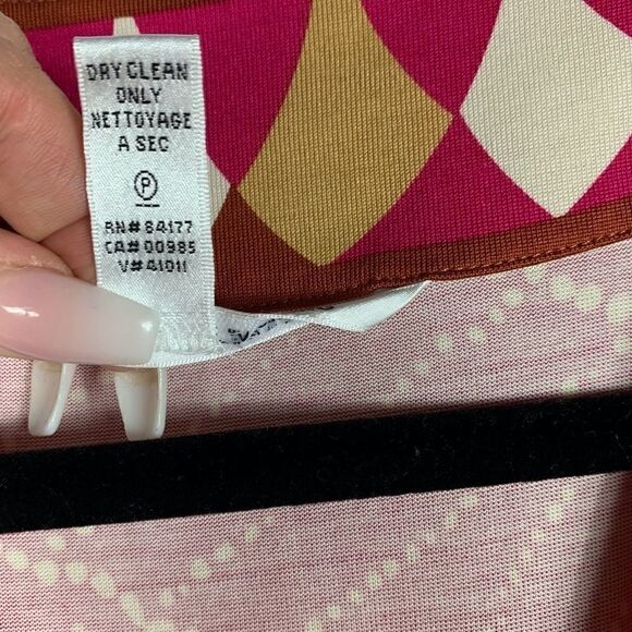 Diane Von Furstenberg Silk Wrap Midi Dress Size 2 - Picture 4 of 6